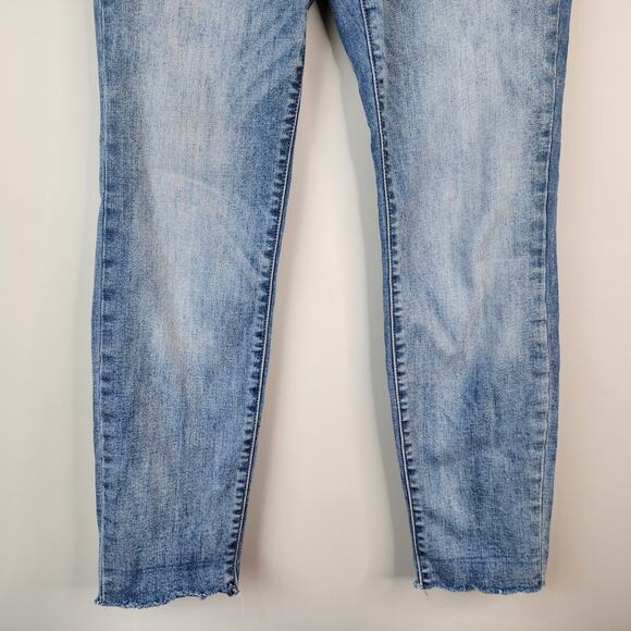 Judy Blue Relaxed Fit Jeans Women's  3/26 Light Wash Fringe Hem Stretch Denim - Picture 3 of 9